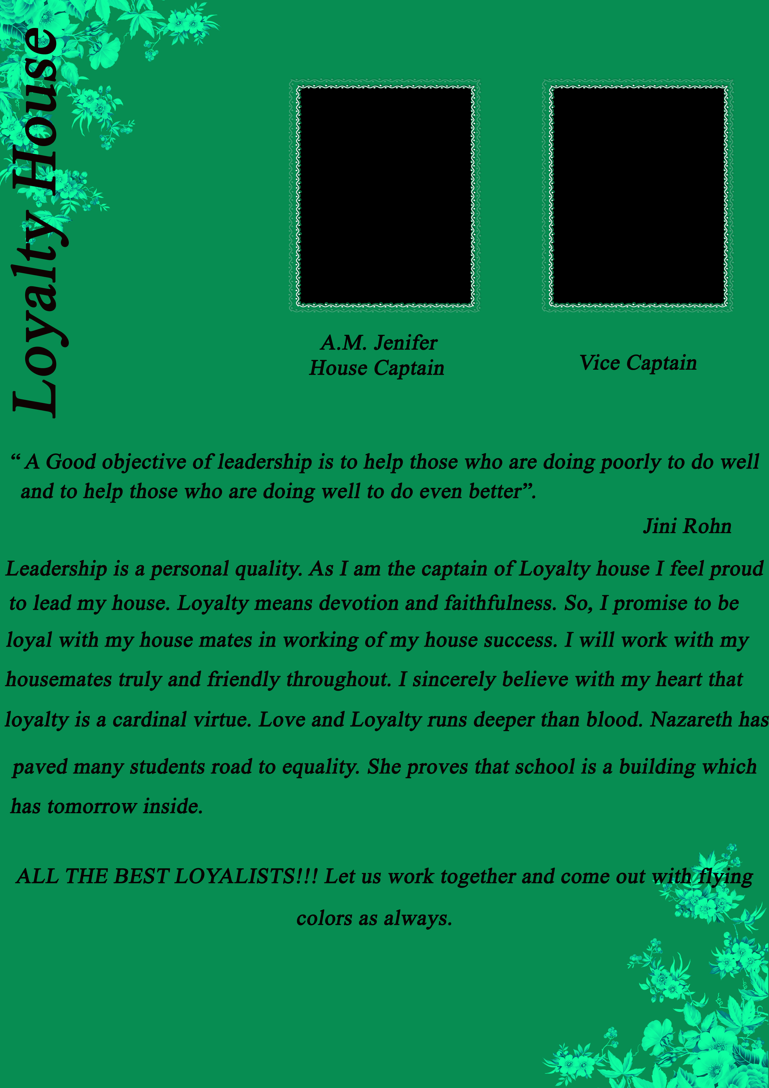Loyalty House Prefect
